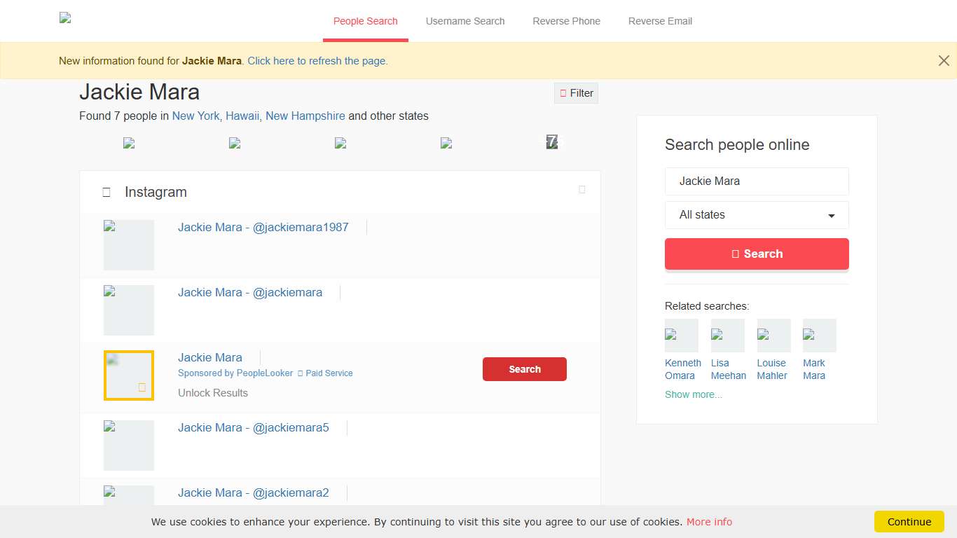 Jackie Mara's Instagram, Twitter & Facebook on IDCrawl
