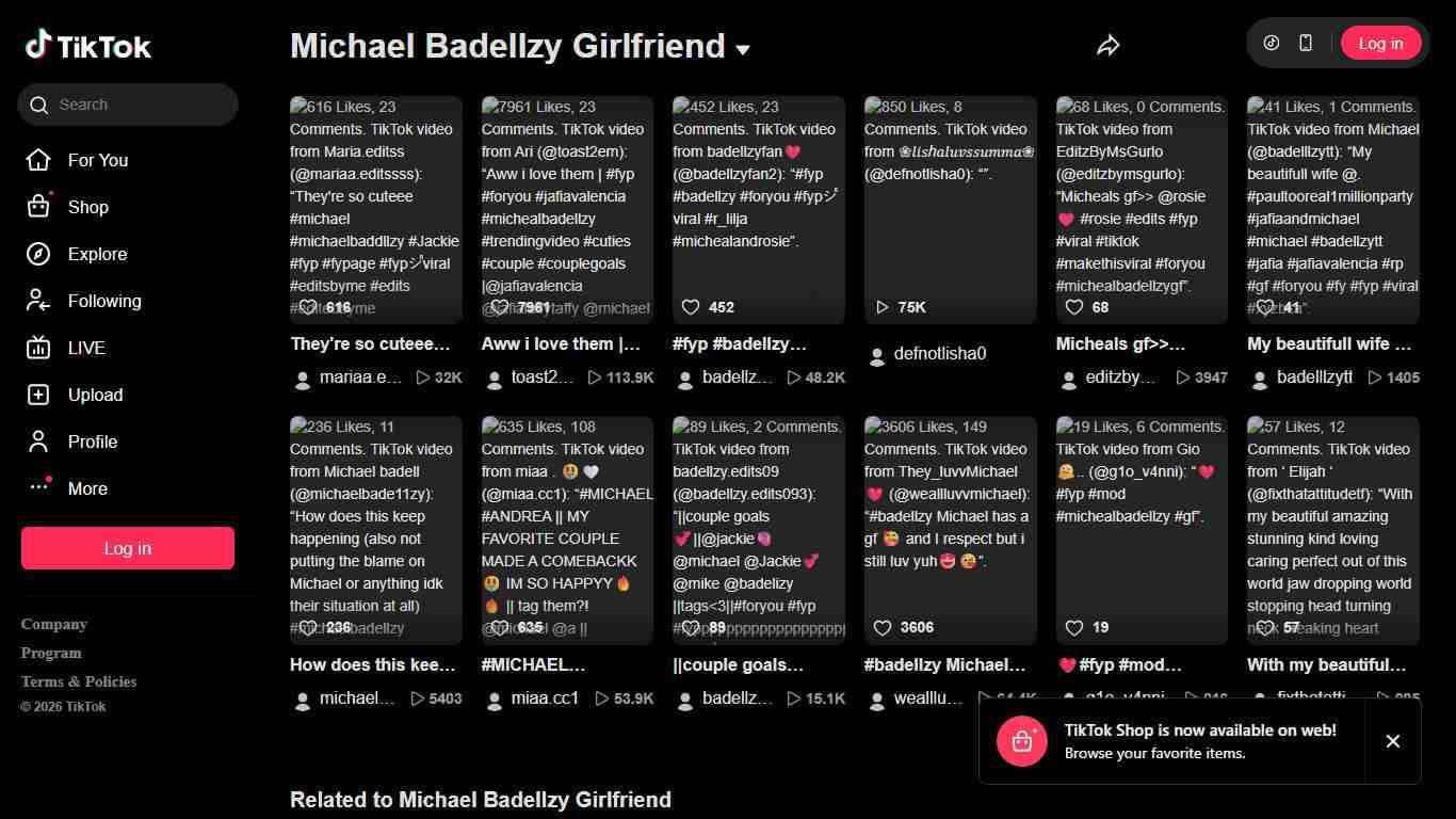 Michael Badellzy Girlfriend TikTok